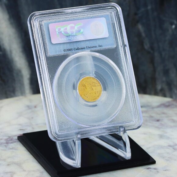 20th Anniversary $5 Gold American Eagle Coin Factory Sealed 2005 PCGS MS69 Miley - Picture 3 of 5